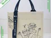Túi Vải Đay Linen Phối Quai Bay