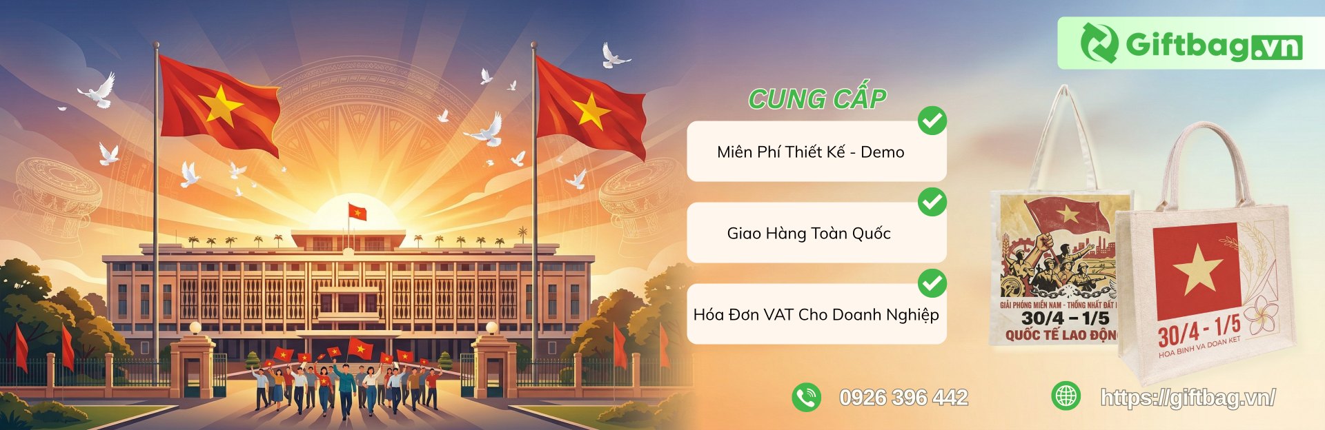 Xưởng sản xuất túi vải Giftbag