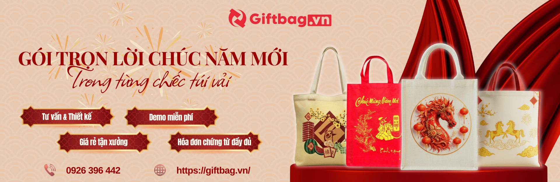 Xưởng sản xuất túi vải Giftbag