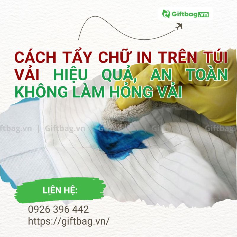  Cách Tẩy Chữ In Trên Túi Vải Hiệu Quả, An Toàn Không Làm Hỏng Vải