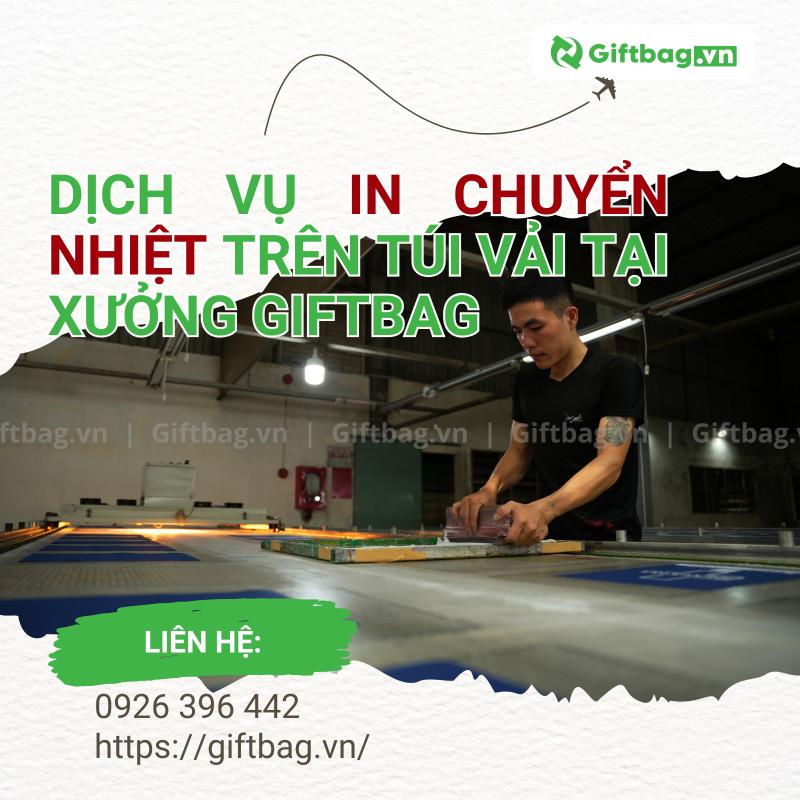 Dịch Vụ In Chuyển Nhiệt Trên Túi Vải Tại Xưởng Giftbag