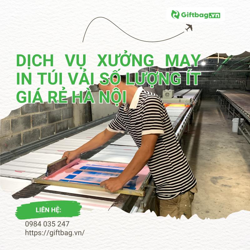 Dịch Vụ May In Túi Vải Theo Yêu Cầu Số Lượng Ít Giá Rẻ
