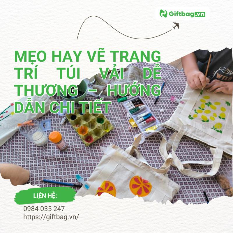 Mẹo Hay Vẽ Trang Trí Túi Vải Dễ Thương – Hướng Dẫn Chi Tiết