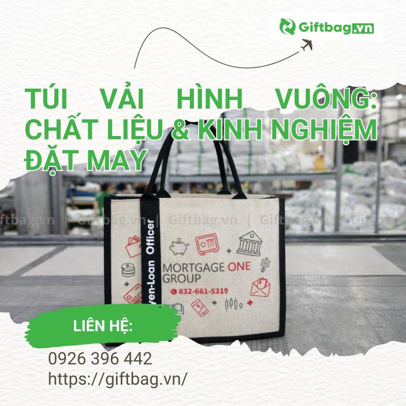 Túi Vải Hình Vuông: Chất Liệu & Kinh Nghiệm Đặt May