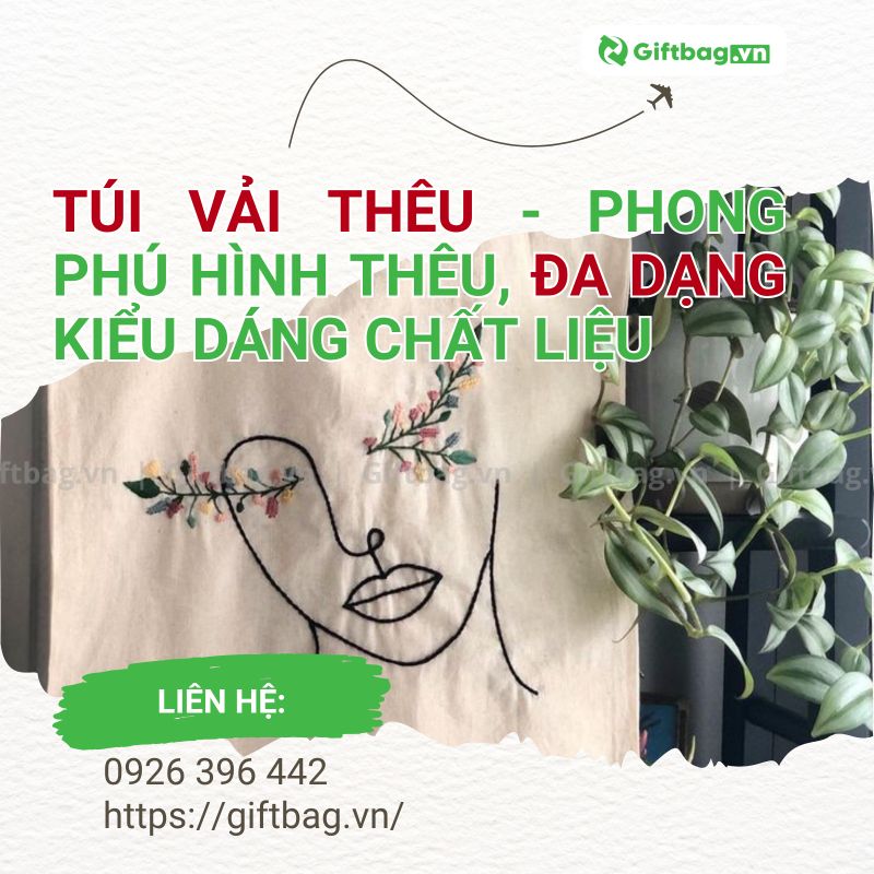 Túi Vải Thêu - Phong Phú Hình Thêu, Đa Dạng Kiểu Dáng Chất Liệu
