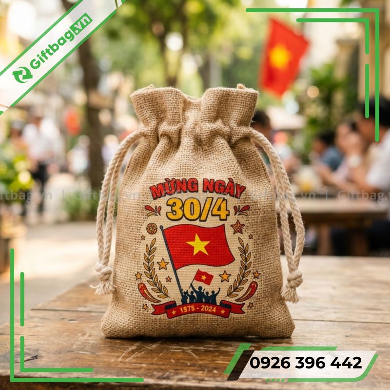 Túi Vải Đay Dây Rút