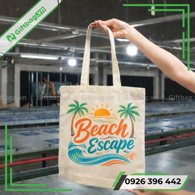 Túi Vải Canvas Đi Biển
