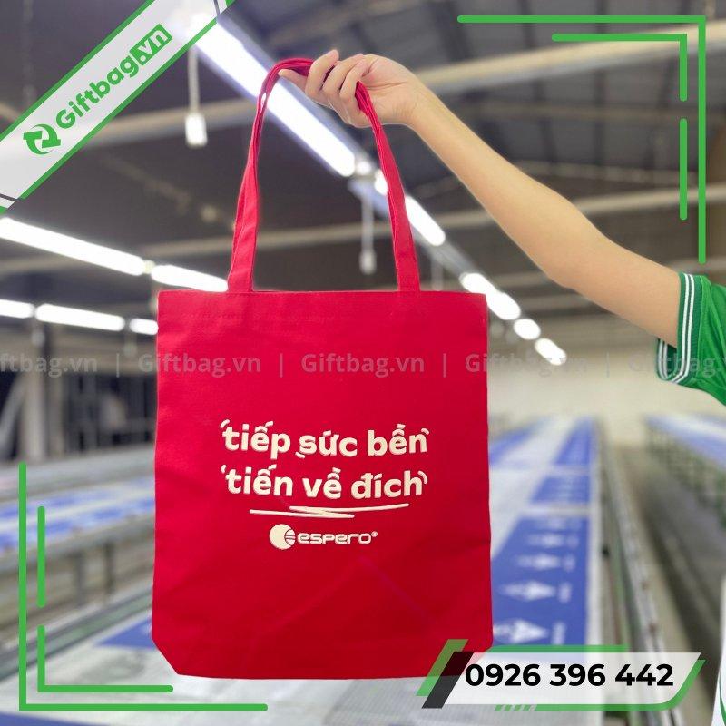 Túi Vải Canvas Màu Đỏ