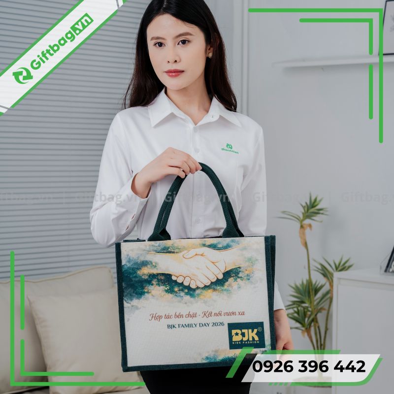 Túi Vải Đay In Hình