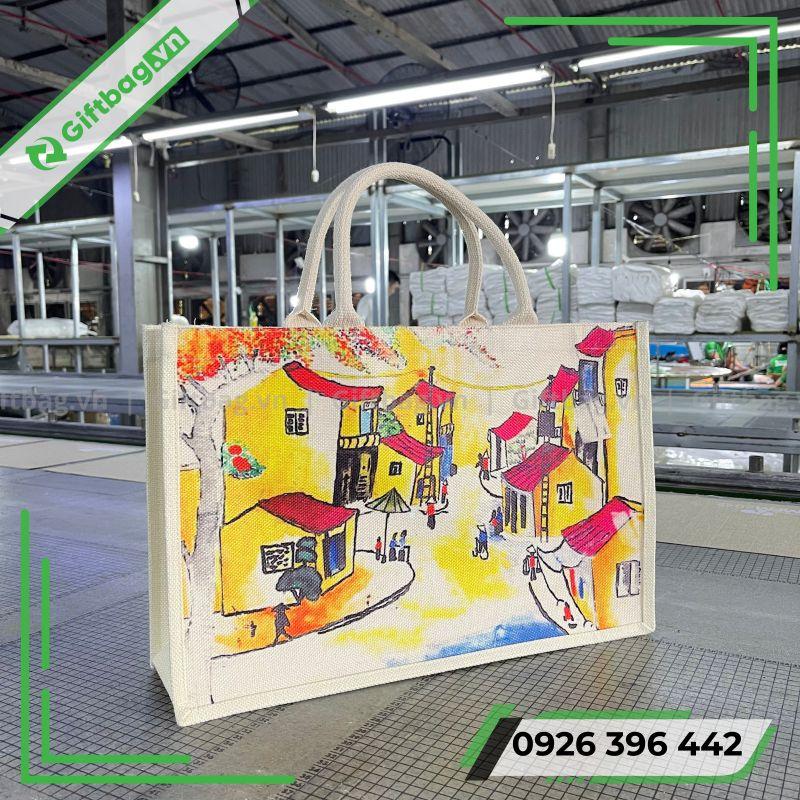 Túi Vải Đay In Hình