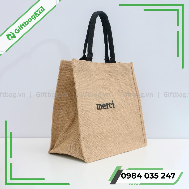 Túi Vải Đay Merci 