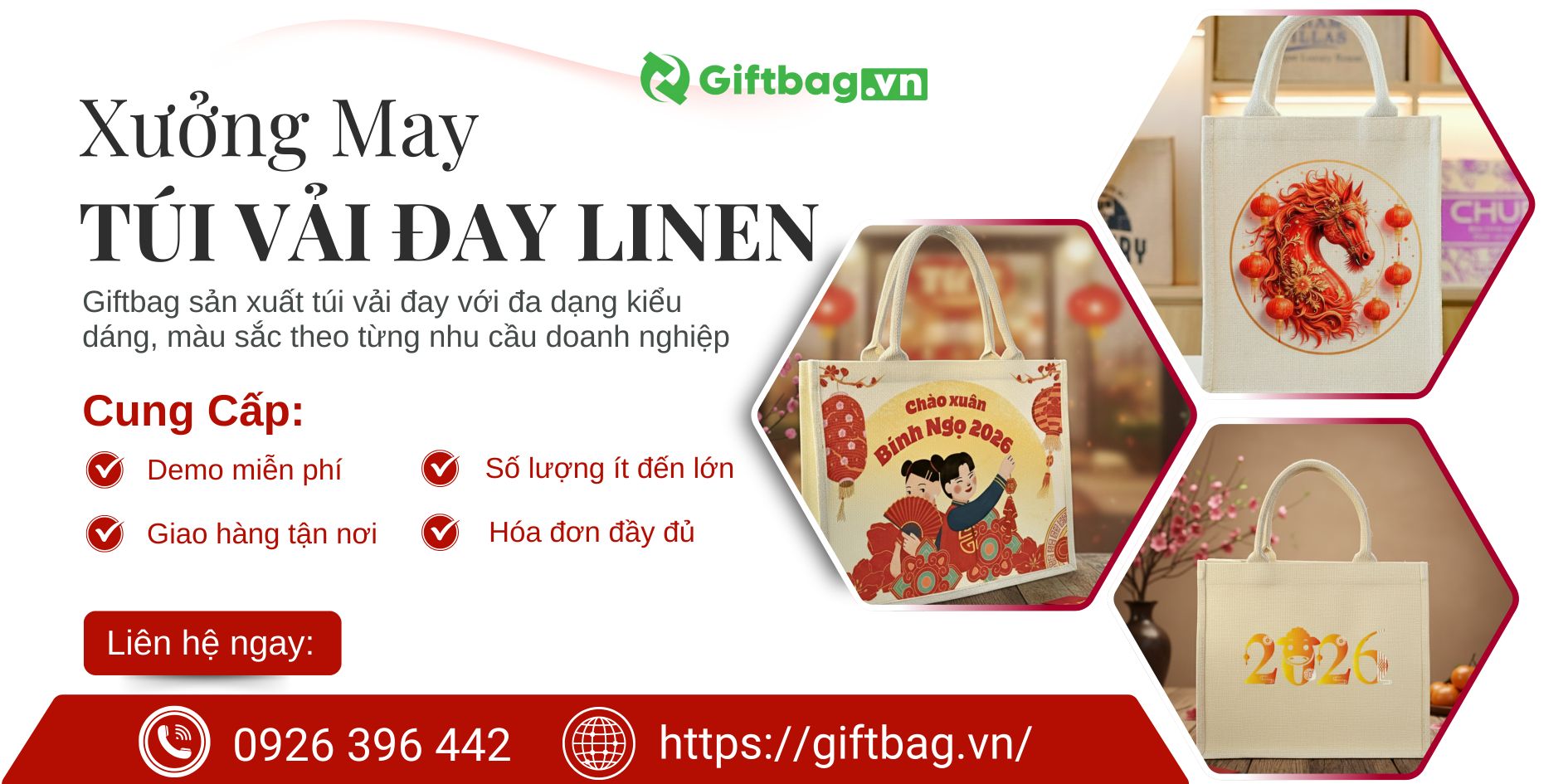 Xưởng Sản Xuất Túi Vải Đay Linen Giá Rẻ Hà Nội