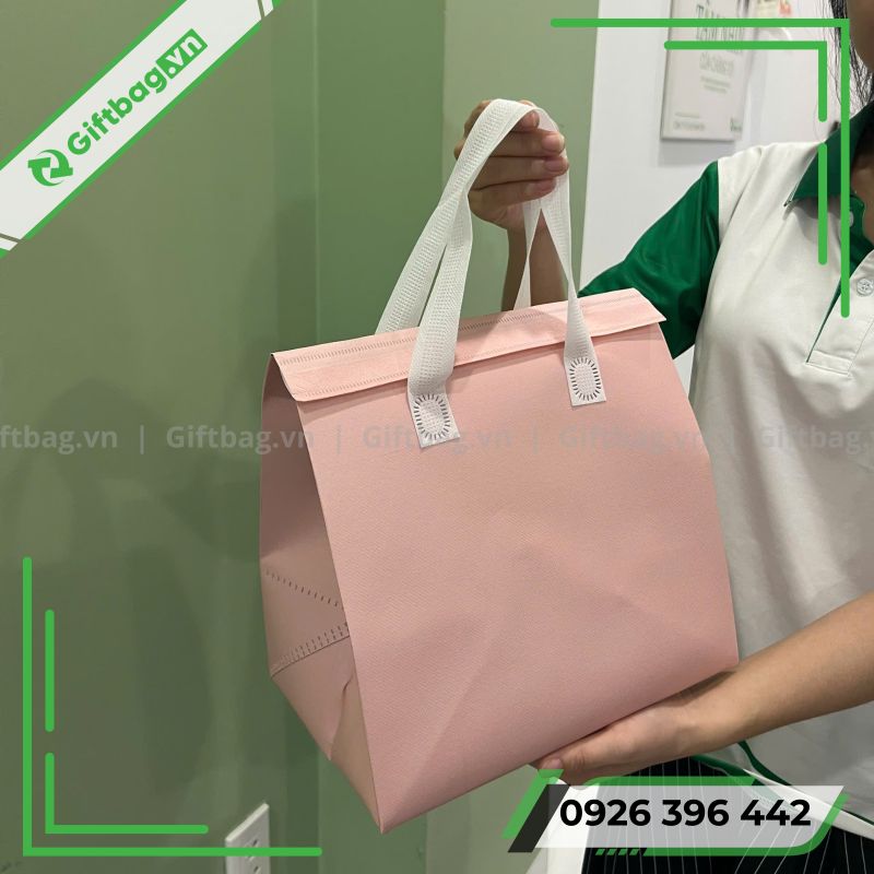 Túi Giữ Nhiệt Màu Hồng