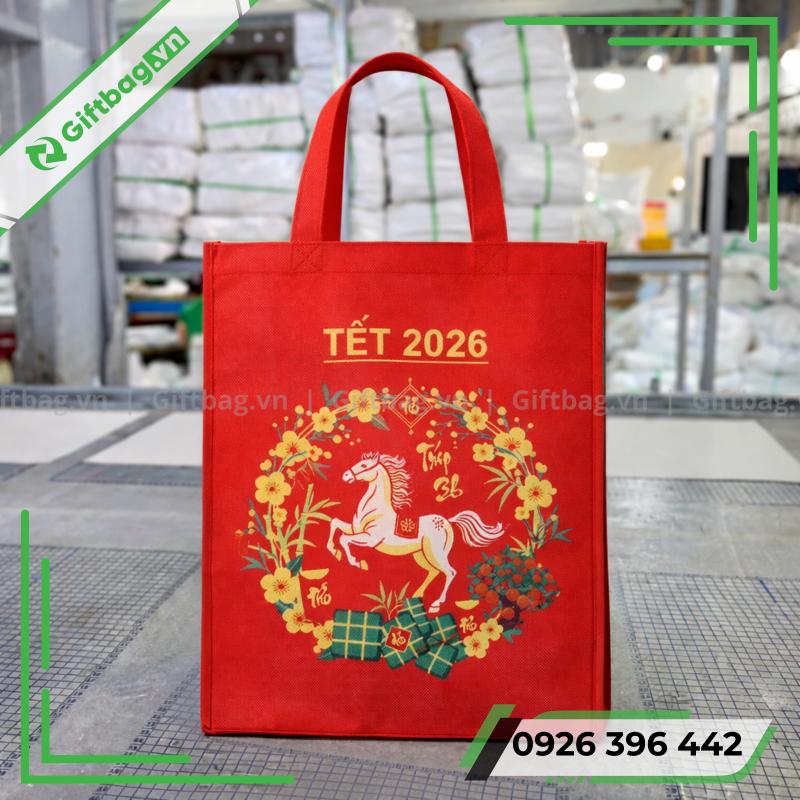 Túi Vải Không Dệt Đựng Quà Tết