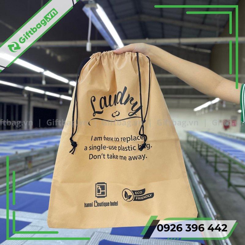 Túi Vải Không Dệt Dây Rút