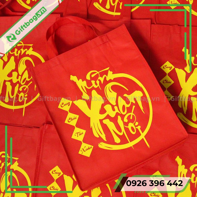 Túi Vải Không Dệt Đựng Quà Tết