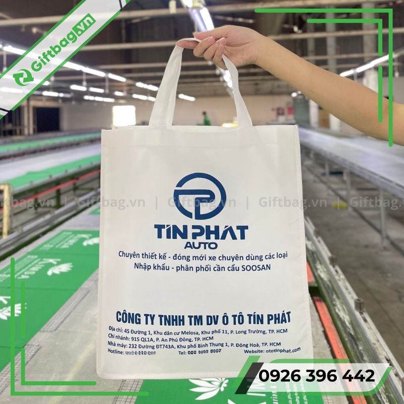Túi Vải Không Dệt Màu Trắng