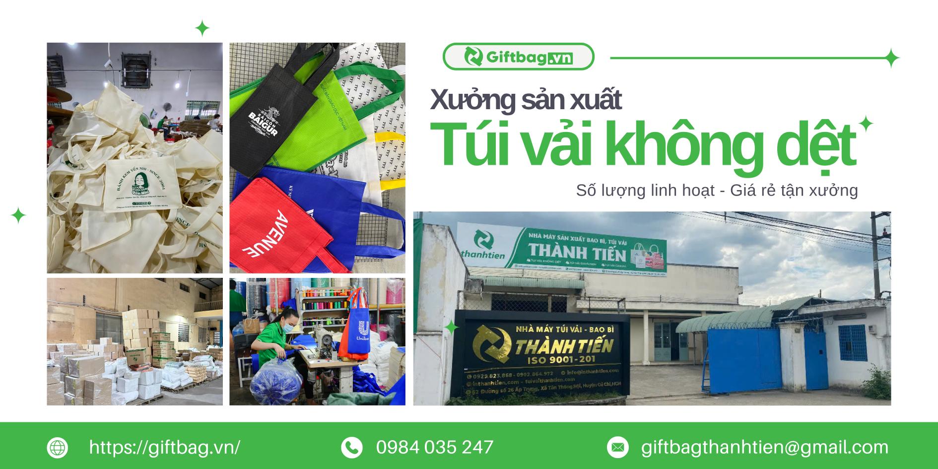 Xưởng May Túi Vải Không Dệt In Logo Giá Rẻ Tại Hà Nội & HCM