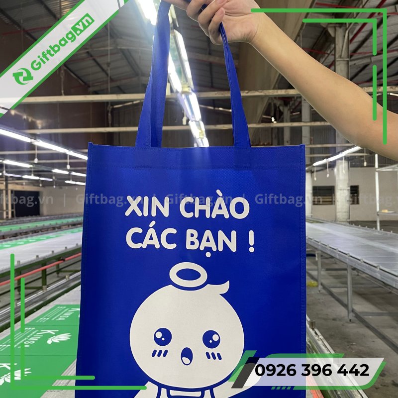 Túi Vải Không Dệt Màu Xanh